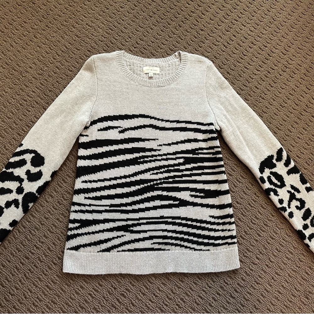 Lucky Brand Gray Knit Sweater